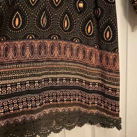 Apricot boho print Dress - Picture 3 of 4